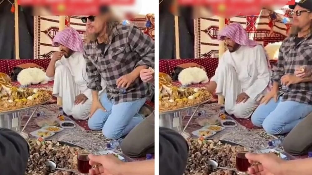 تصرف مفاجئ لترافيس فيميل بعد الانتهاء من الفطور يشعل مواقع التواصل.. فيديو