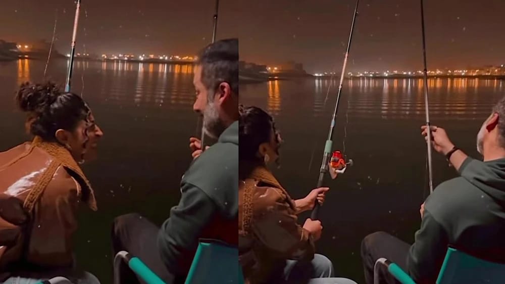 شجون الهاجري وحسين المهدي في استراحة صيد في ثالثهم الشيطان.. فيديو