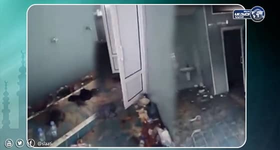 بالفيديو .. حريق هائل في عدة محلات بمحطة بنزين في الرياض