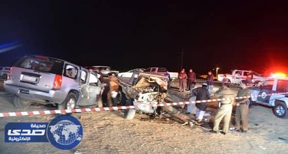 وفاة شخصين وإصابة 5 آخرين في حادث تصادم بالجوف
