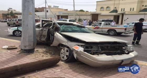 إصابة 13 شخص فى حادث تصادم فى " تبوك"