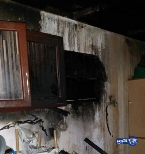 قلاية زيت تتسبب بحريق منزل بعرعر