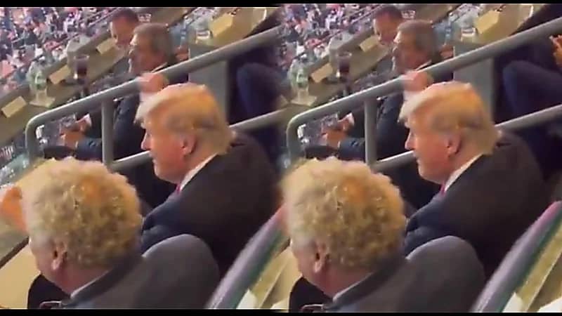 ترامب يحضر مباراة بيسبول في ملعب يانكي.. فيديو
