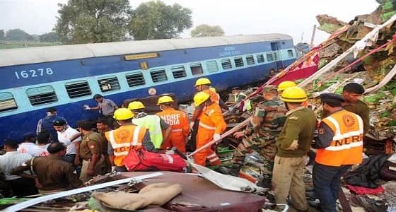 مقتل ثلاثة وإصابة 9 جراء خروج قطار عن مساره بشمال الهند