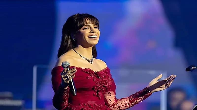 آمال ماهر تتألق في سماء عروس البحر الأحمر .. صور