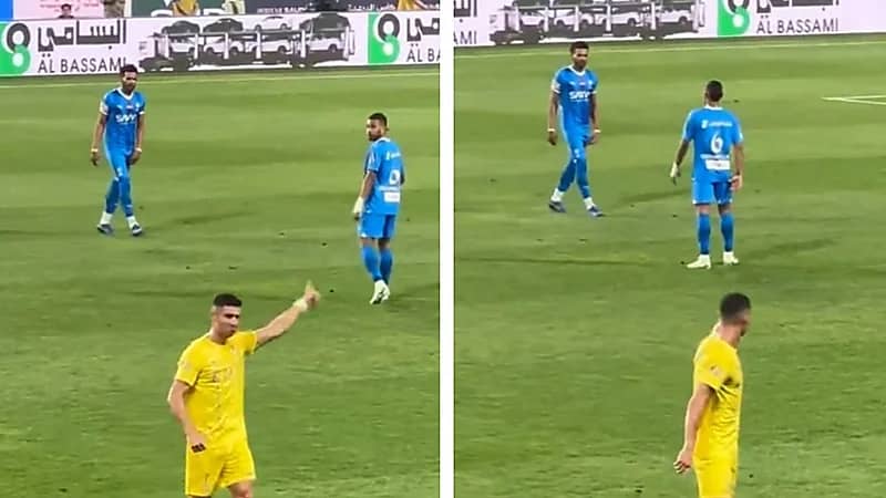 البليهي لـ رونالدو بعد الطرد : برا برا .. فيديو