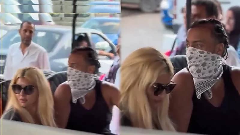 الشيخة مهرة وخطيبها فرنش مونتانا في أحدث ظهور.. فيديو