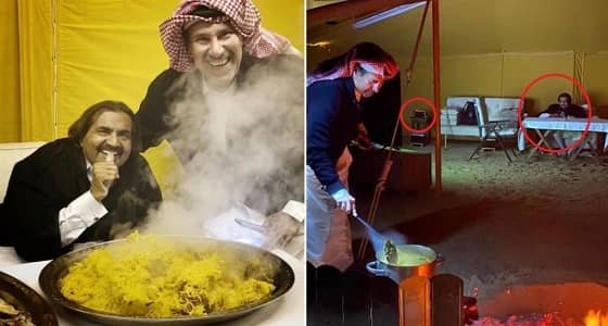 سقطة فاضحة لأمير قطر السابق وحمد بن جاسم تثير ضجة كبيرة بمنصات التواصل