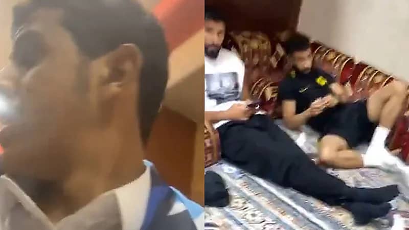 مشجع الأخدود يمازح لاعبي الاتحاد خلال تواجدهم في أحد المطاعم .. فيديو