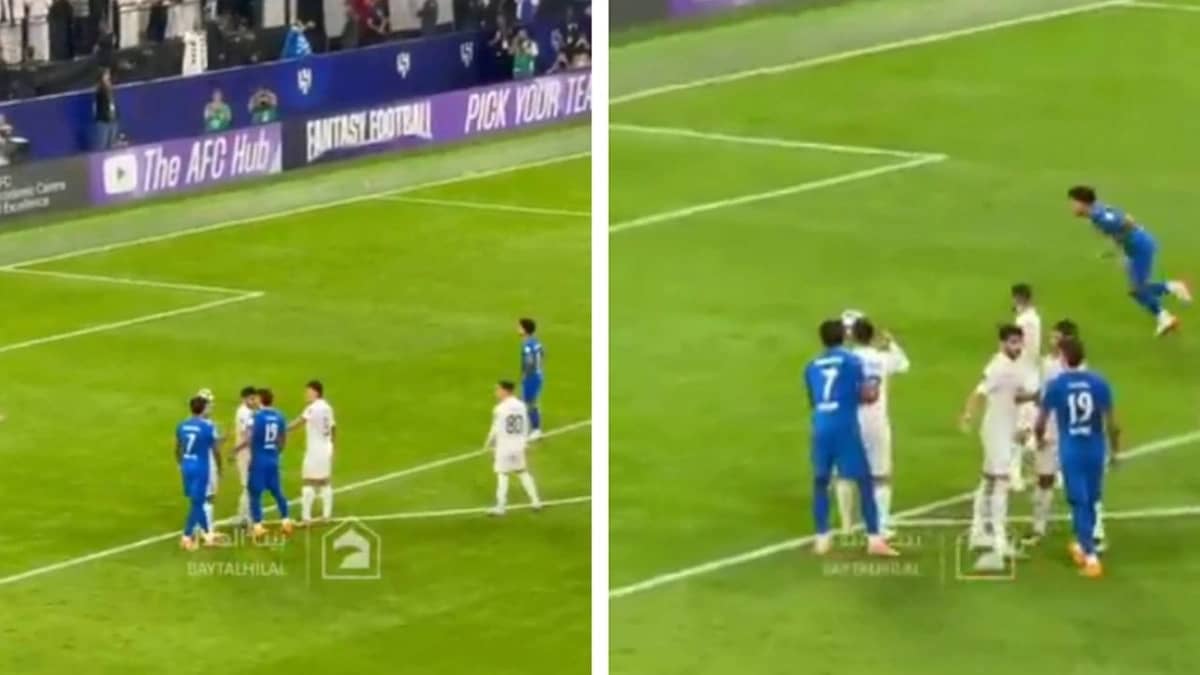 مشادة بين ثيو هيرنانديز ولاعب السد .. فيديو