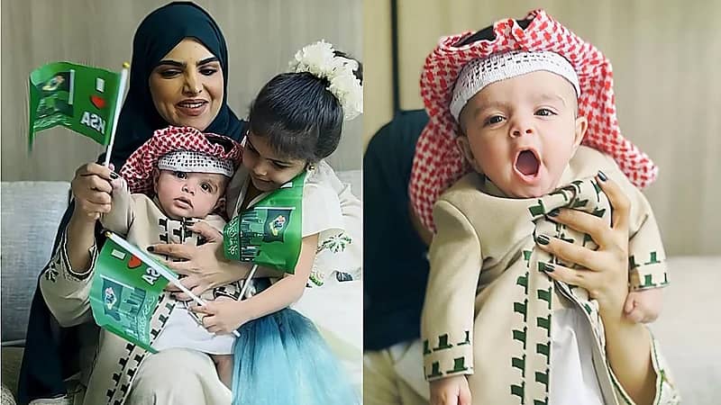 سارة الودعاني تحتفل برفقة أبنائها باليوم الوطني .. فيديو