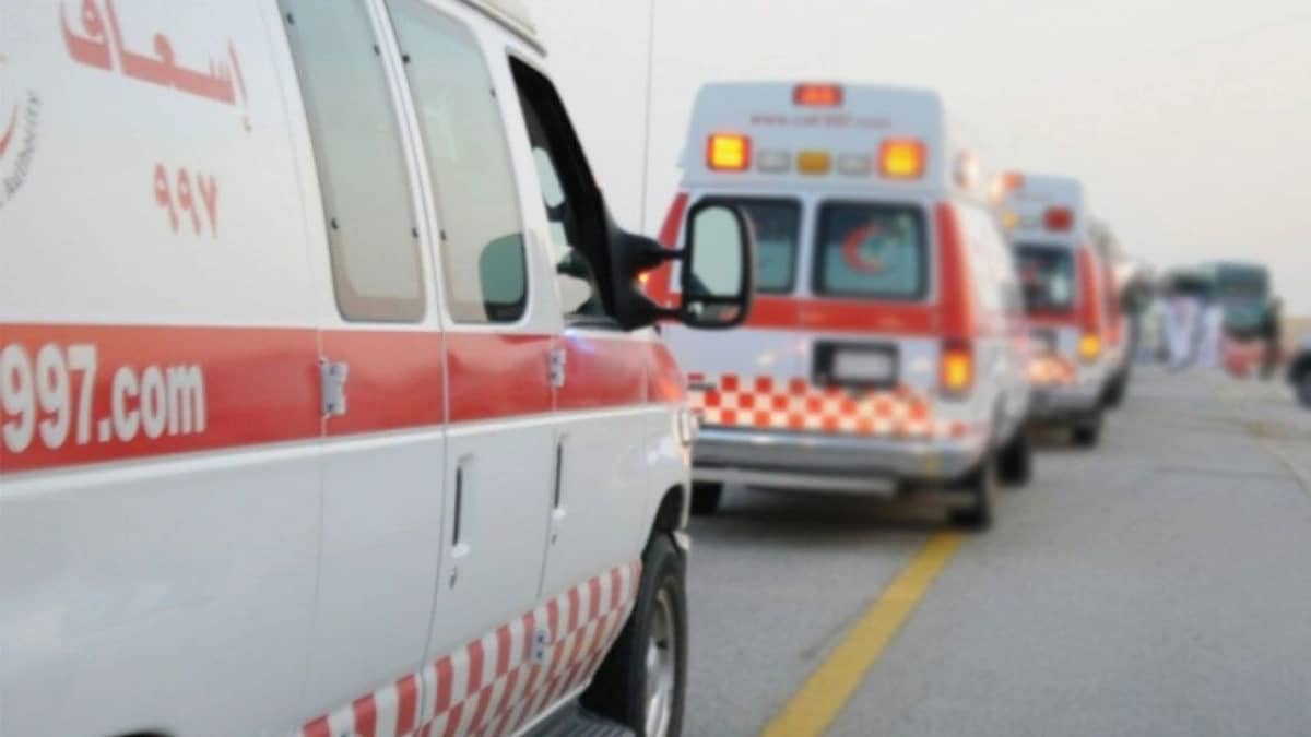 إصطدام مركبتين في حي السنابل بجدة