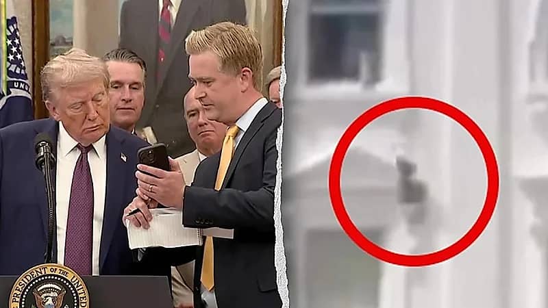 تعليق ترامب على واقعة سقوط جسم غريب من نافذة البيت الأبيض