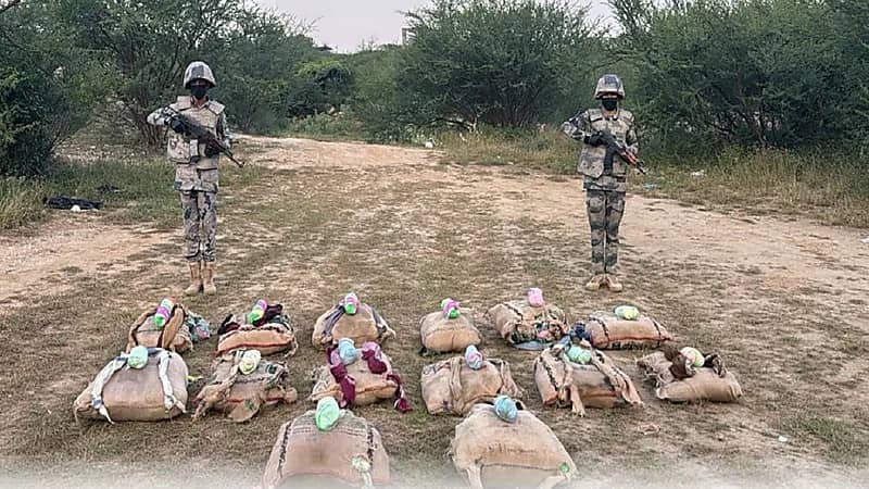 إحباط تهريب 225 كيلوجرام من القات المخدر بجازان