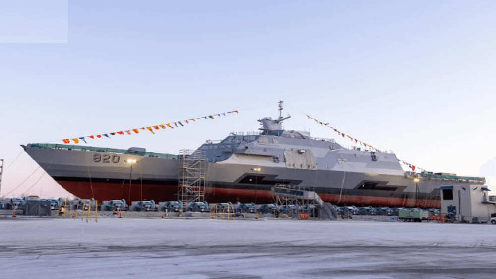 القوات البحرية تعوِّم في أمريكا أولى سفنها القتالية ضمن مشروع "طويق".. فيديو