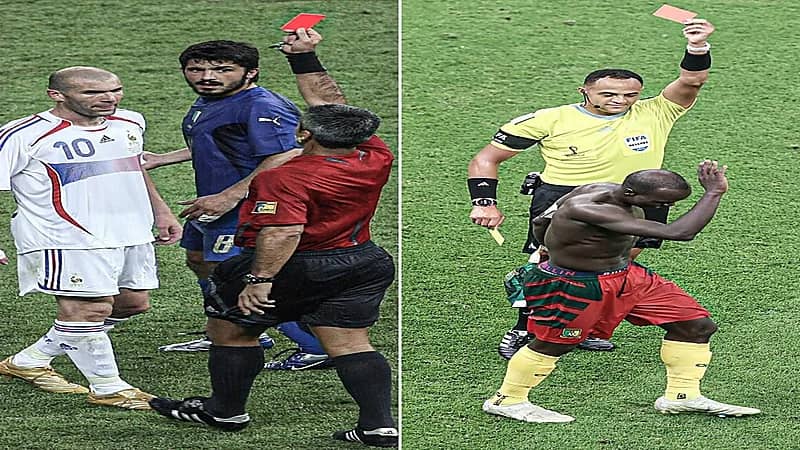 "أبو بكار" هو أول لاعب سجل وطرد في مباراة بكأس العالم منذ زين الدين زيدان