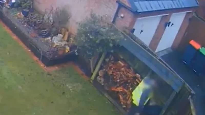 سائق دليفري أحد المنازل والكاميرا تفضحه.. فيديو