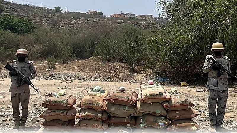 إحباط تهريب 300 كيلوجرام من القات بجازان