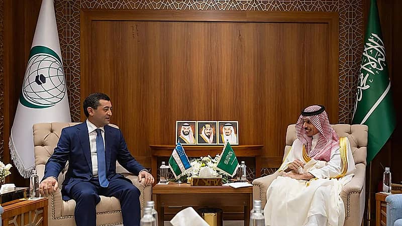 الأمير فيصل بن فرحان يلتقي وزير خارجية أوزبكستان