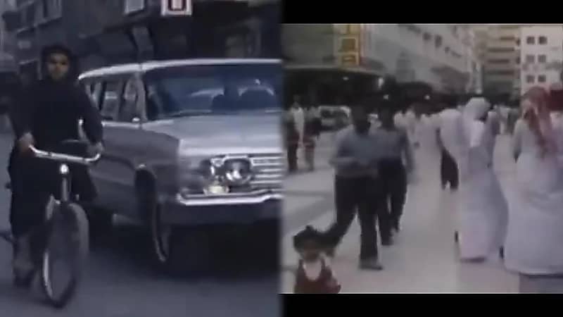 مقطع نادر يبرز بساطة الحياة في المملكة بالتسعينات الهجرية