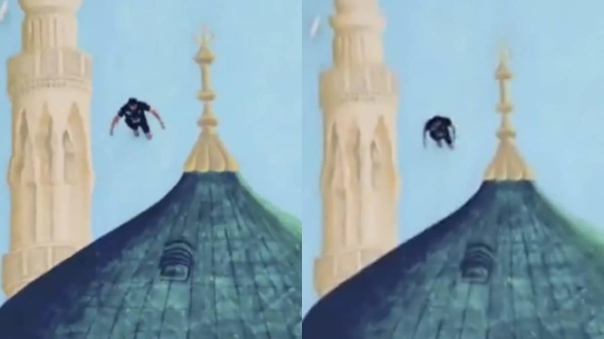 فنان هندي يدخل موسوعة غينيس بأكبر لوحة زيتية تجسد القبة الخضراء .. فيديو