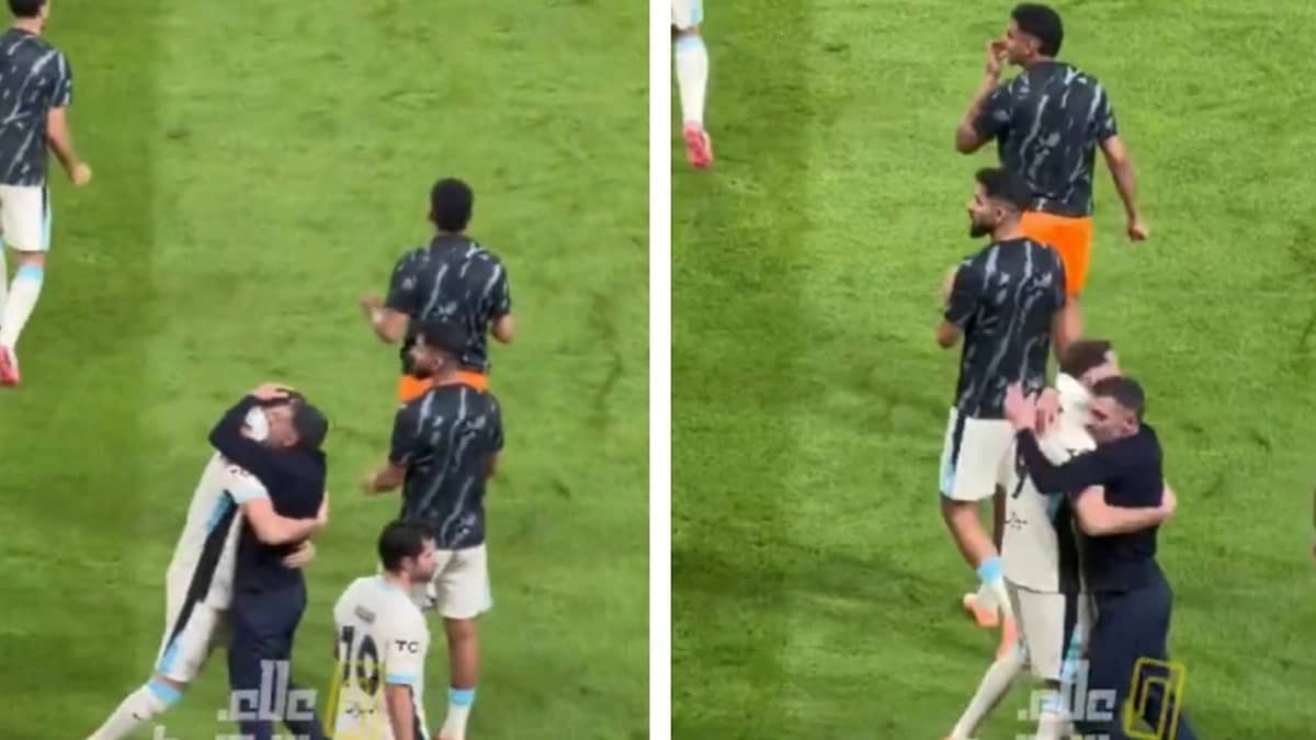 كونسيساو يحتفل مع بنزيما بعد تأهل الاتحاد لربع نهائي كأس الملك ... فيديو