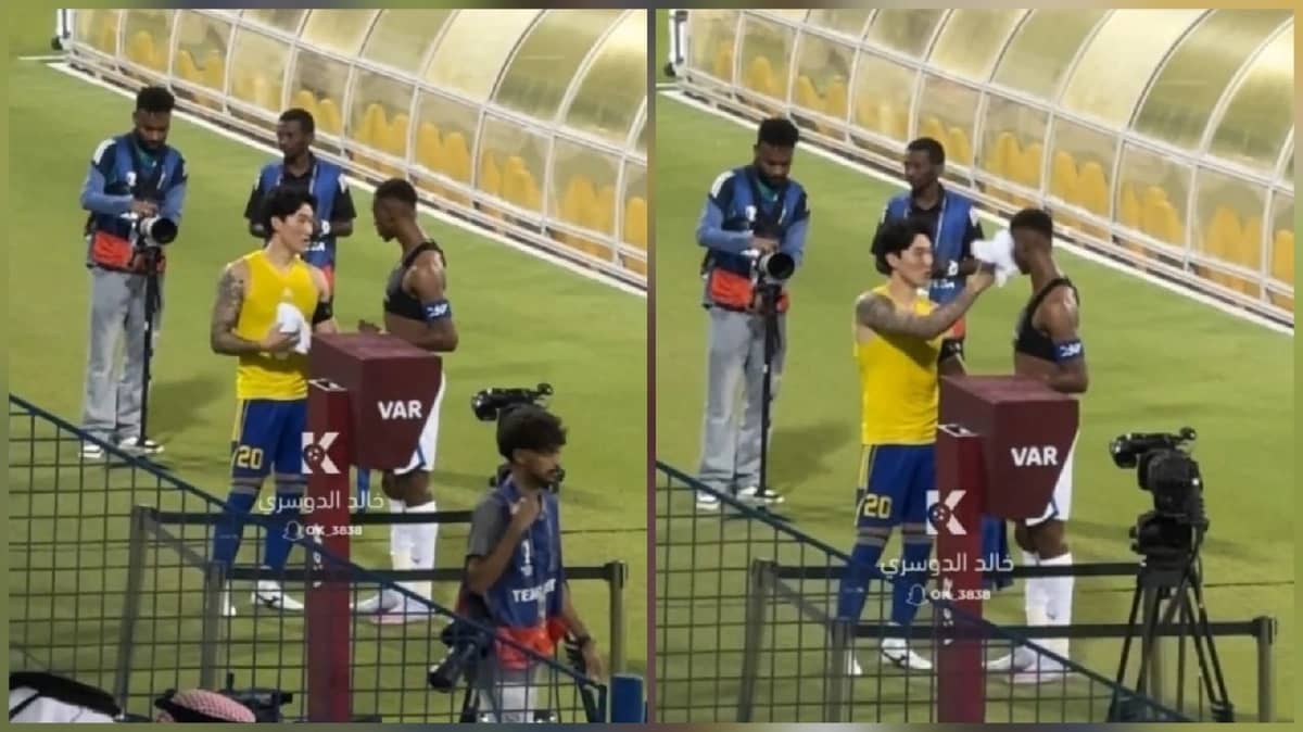 جانغ هيون سو يمازح كنو عقب انتصار الهلال.. فيديو