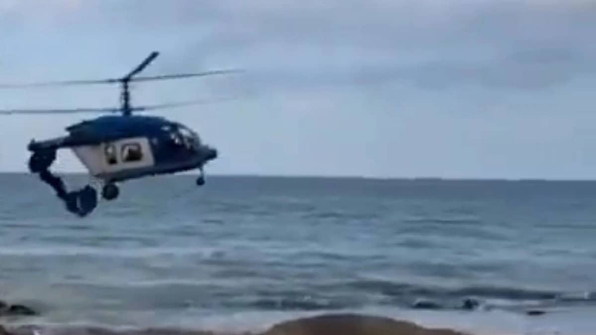 لحظة سقوط مروحية "كا-226" فوق مبنى في داغستان ومصرع 5 أشخاص .. فيديو