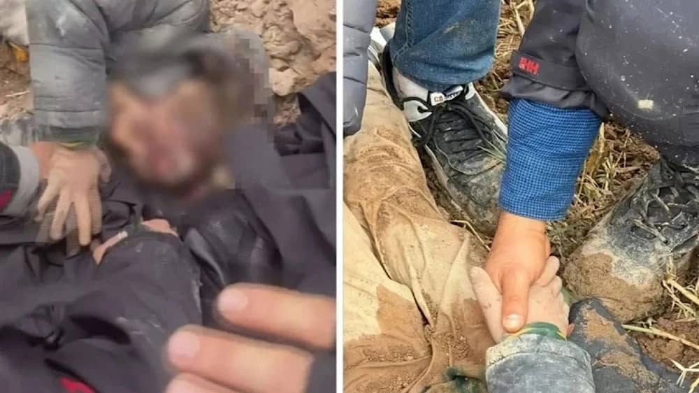 إنقاذ طفل سوري دفنه خاله وتركه للموت