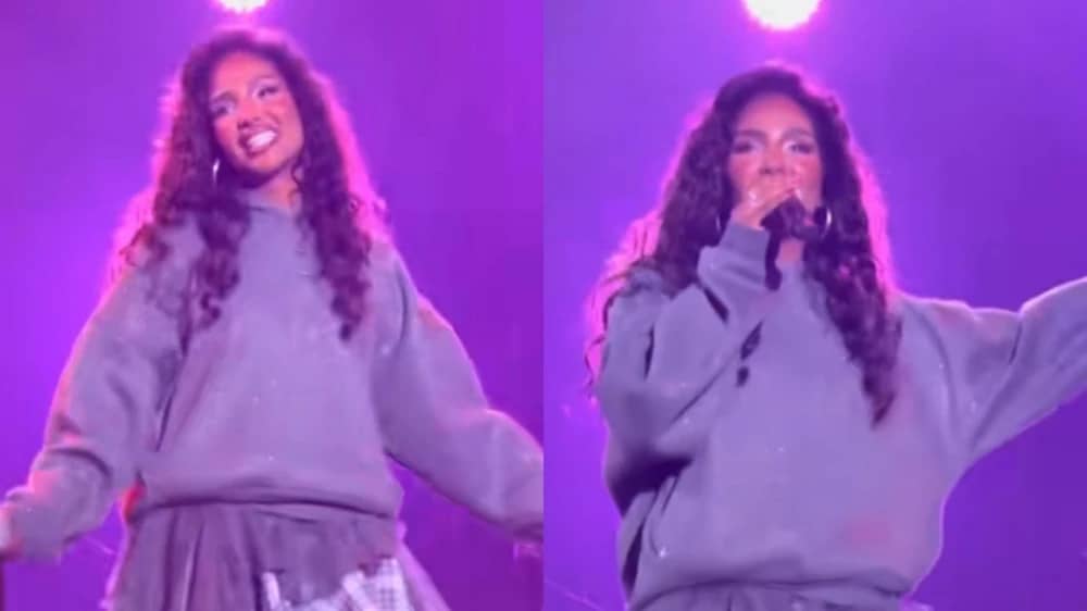 تهاني السلطان تتعرض لموقف محرج خلال حفلها بالرياض .. فيديو