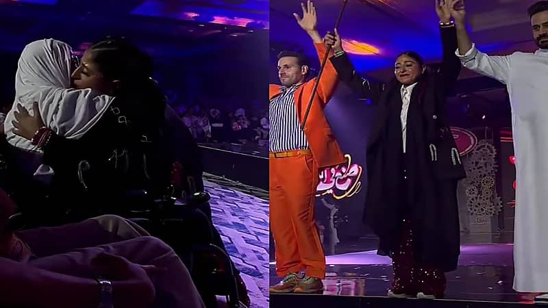 رد فعل "شجون" عند رؤية والدتها بالتبني بين الحضور.. فيديو