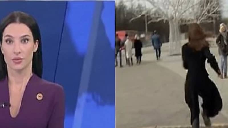 مراسلة تتعرض لموقف محرج على الهواء بسبب كلب