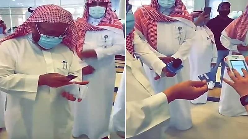 بالفيديو.. المطلق يمازح موظفة أثناء تبرعه لبرنامج السلال الغذائية بعدما أخطأت في كتابة المبلغ