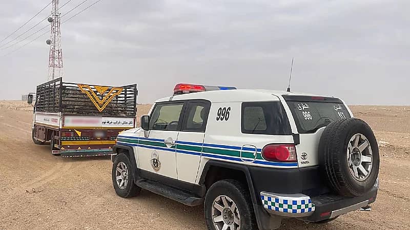 أمن الطرق يضبط 4 مخالفين بحوزتهم حطب محلي معروض للبيع